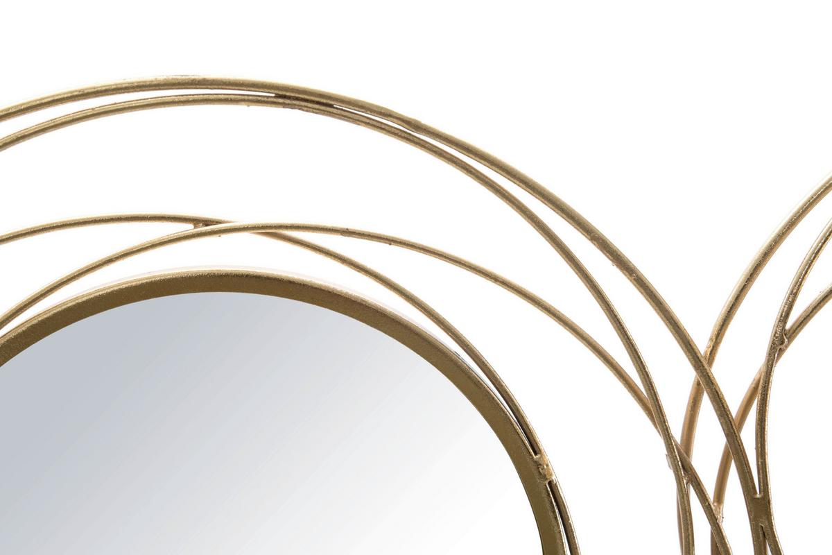 Wanddeko Goldfarben ca. 124x53cm - Goldfarben, Basics, Glas/Metall (124/53/4cm)