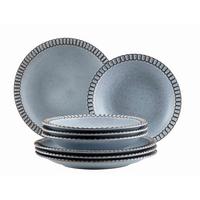 Tellerset 935592 Tellerset 8tlg - Blau, Basics, Keramik - Mäser