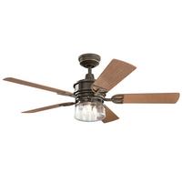 Stropni Ventilator Lyndon - brončane boje, Natur, metal (132/48cm)