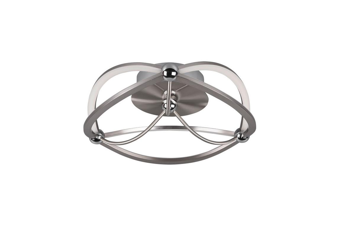 LED-Deckenleuchte Charivari Nickelfarben max. 20 Watt - Nickelfarben, Design, Metall (41/14cm) - Trio Leuchten