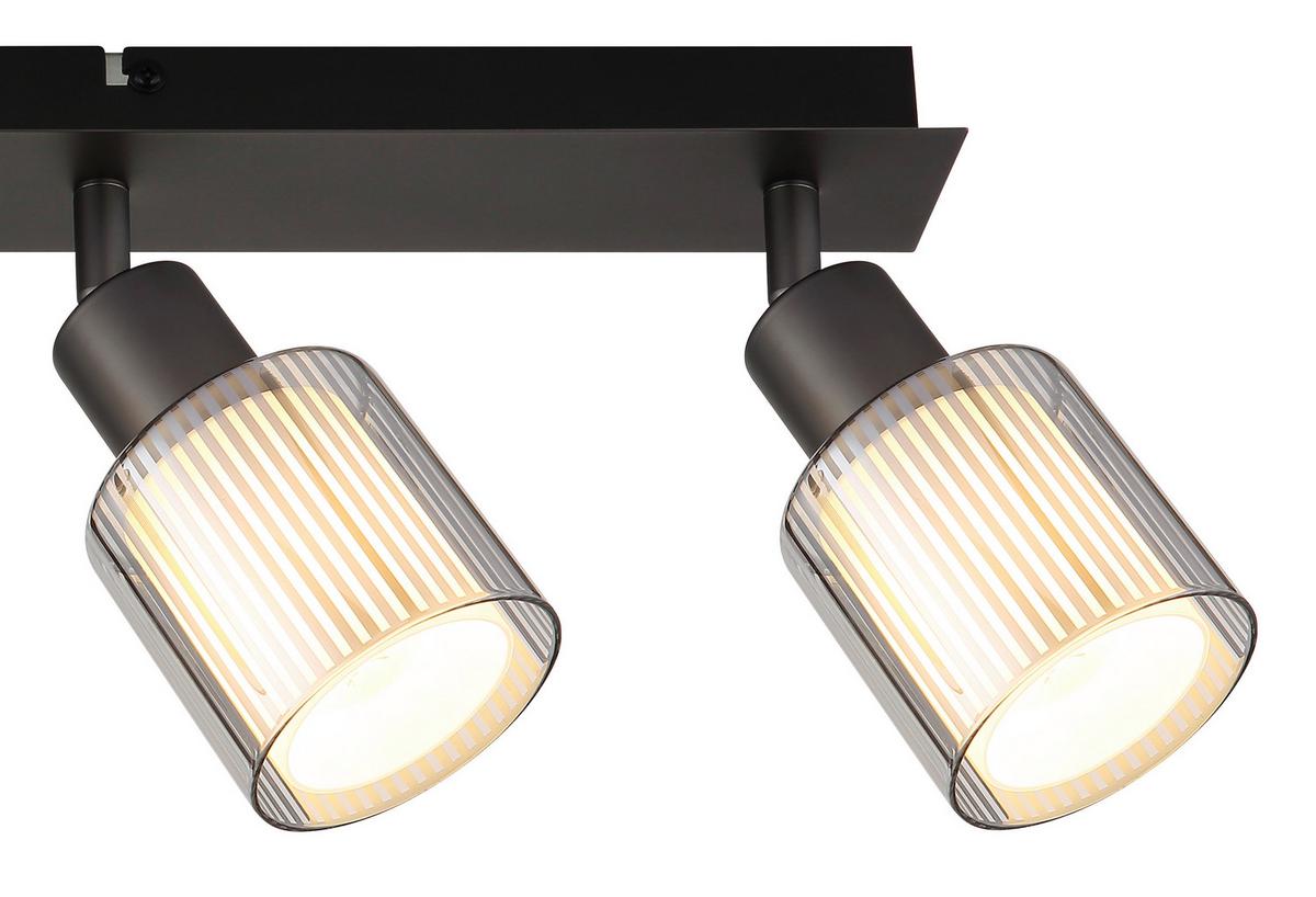 Reflektor 54456-4 Villegas - bijela/crni krom, Basics, staklo/metal (56/8/18,6cm) - Globo