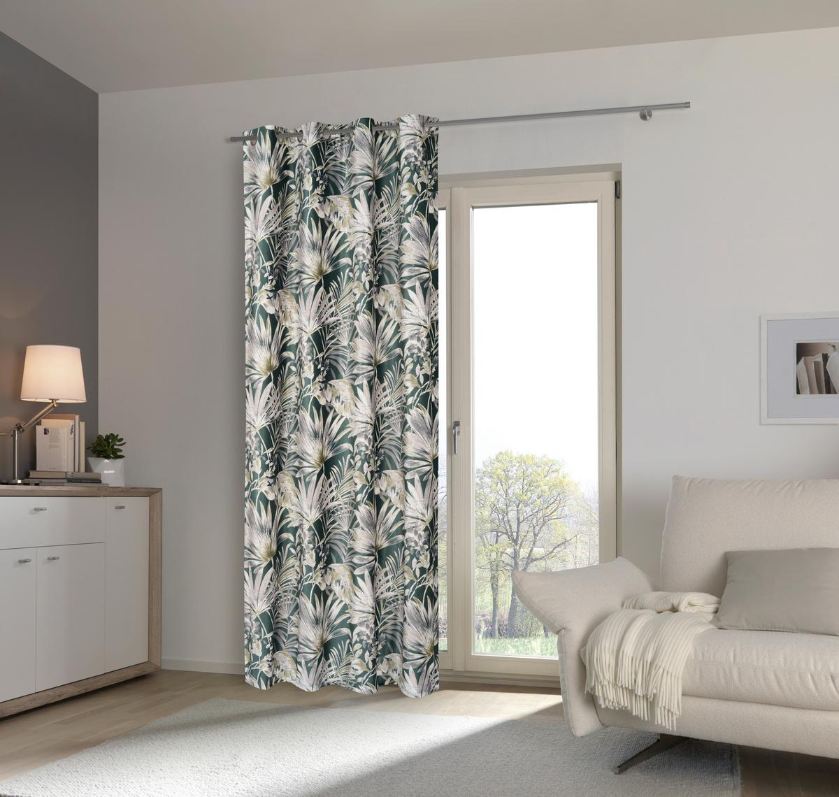 ZASŁONA NA PRZELOTKACH SELVA - zielony, Lifestyle, tkanina (140/245cm) - Esposa