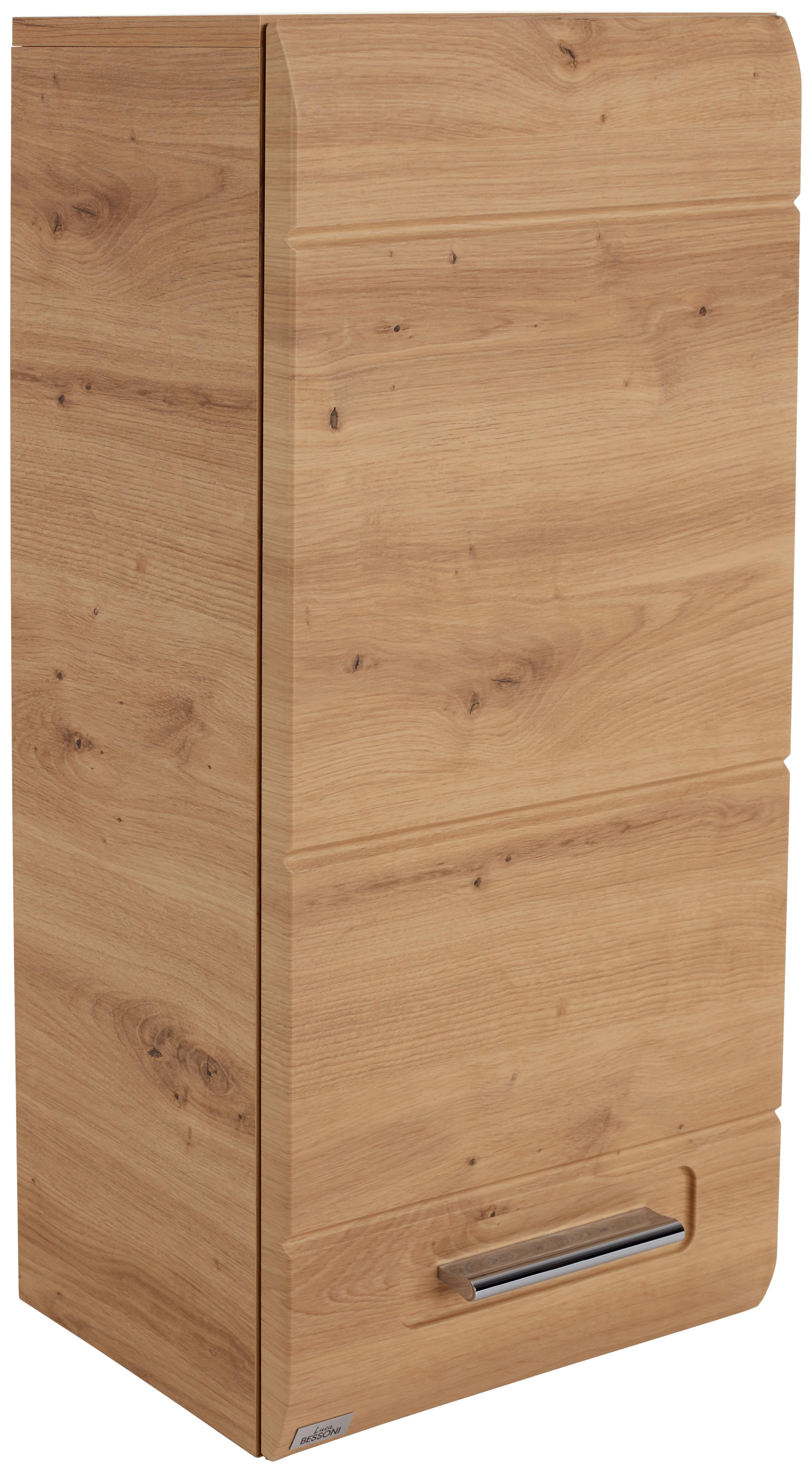 Viseča Omara Avensis 301 - barve kroma/barve hrasta, Moderno, kovina/leseni material (35/72/20,5cm) - Mömax
