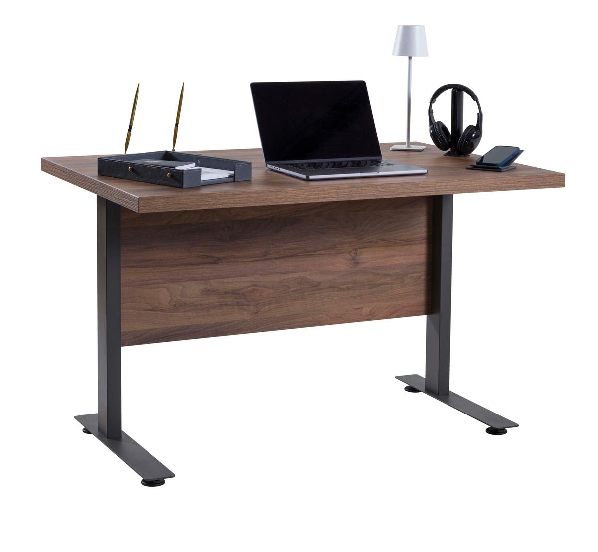 Radni Sto Rilega - antracit, Moderno, metal/pločasti materijal (120/75/80cm) - Modern Living