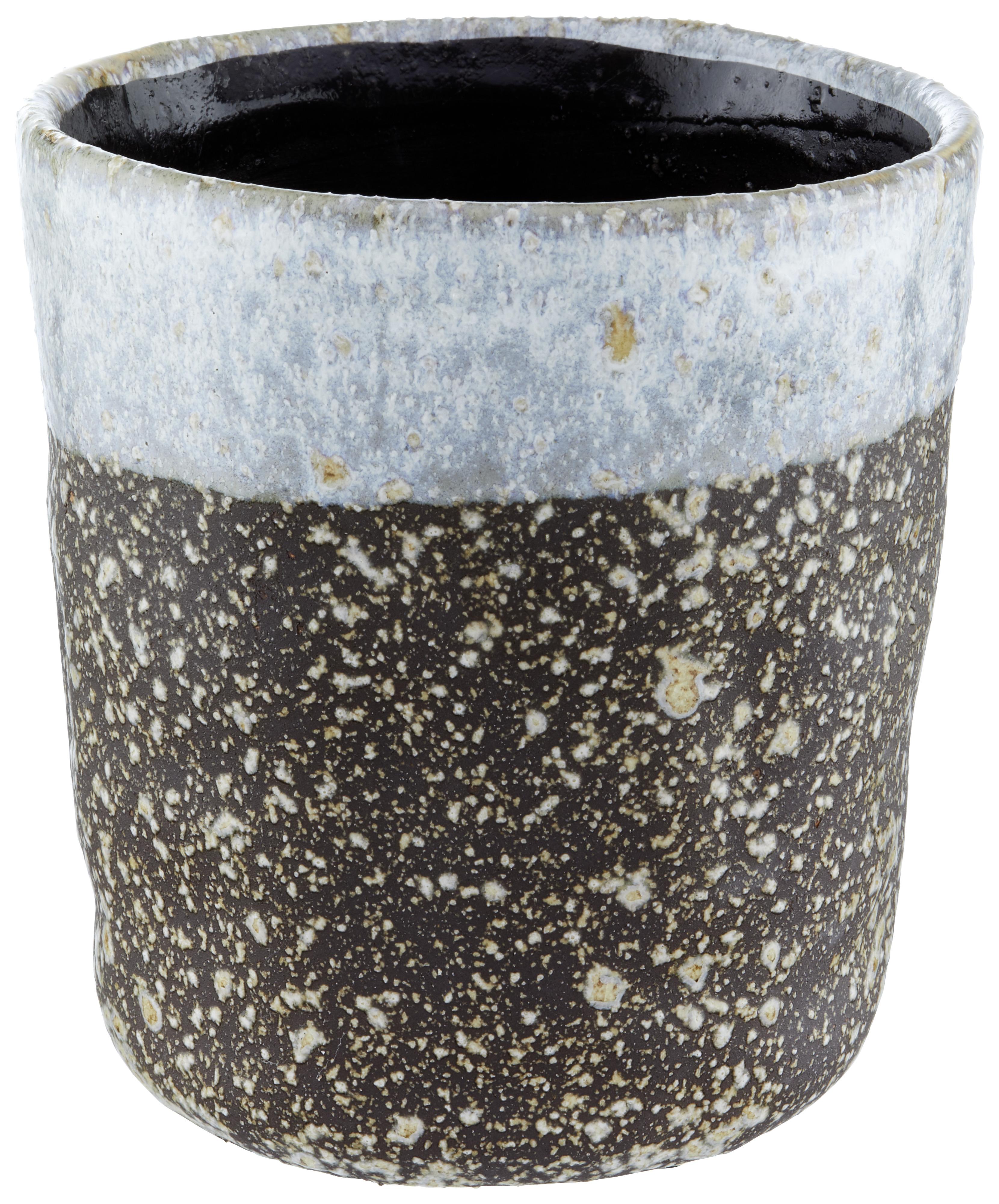 Cvetlični Lonček Stoneware - siva, keramika (12/13cm) - Modern Living