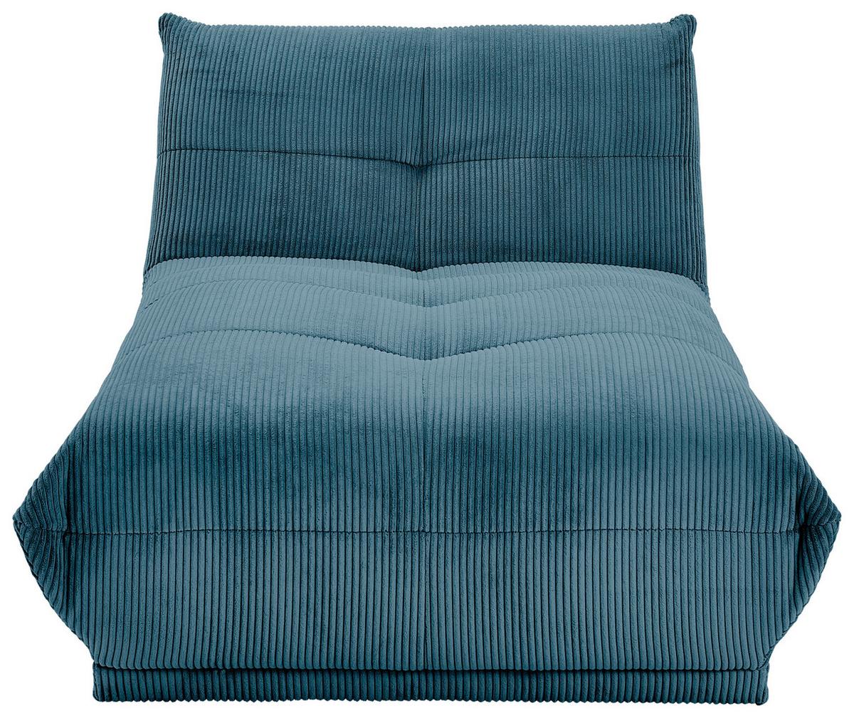 Modul Sofa Giselle Ottomane Petrol - Petrol, Trend, Textil (105/80/185cm) - Livetastic