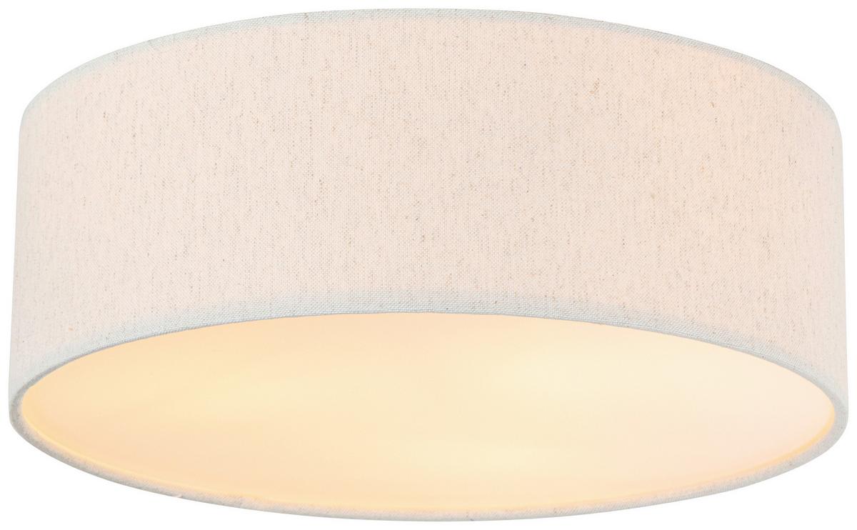 LAMPA SUFITOWA ANNABELL - kolor naturalny/biały, Design, tworzywo sztuczne/metal (37/13cm) - Novel