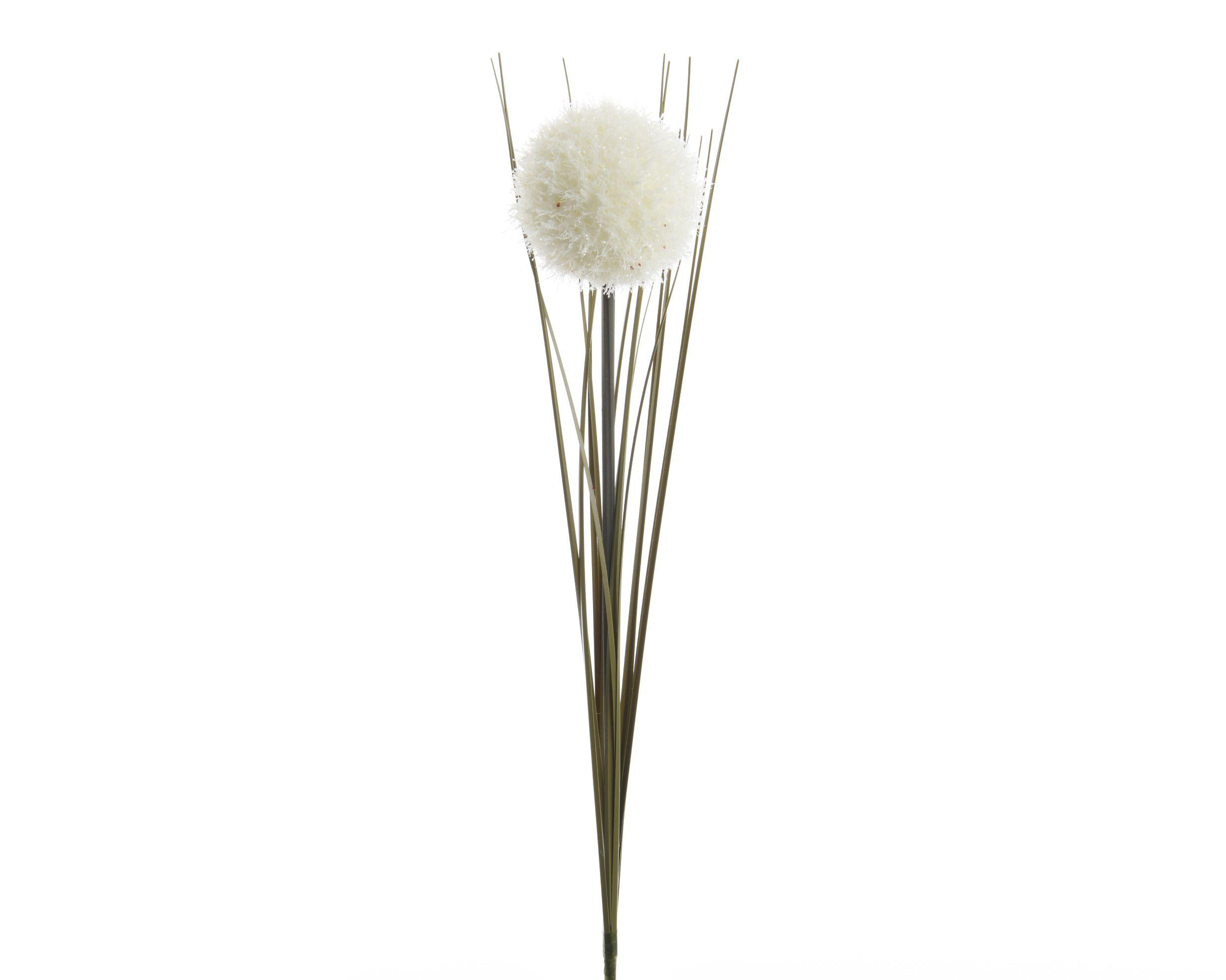 Floare decorativă Spirit - alb, Basics, plastic/metal (7/7/66cm)