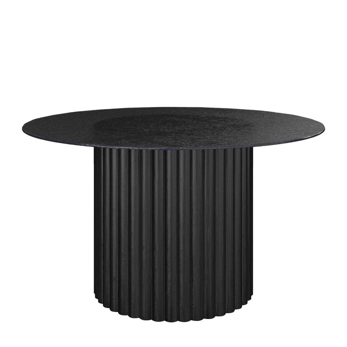 Couchtisch Zelia Schwarz MDF - Schwarz, MODERN, Glas/Holz (80/45cm) - Bessagi Home
