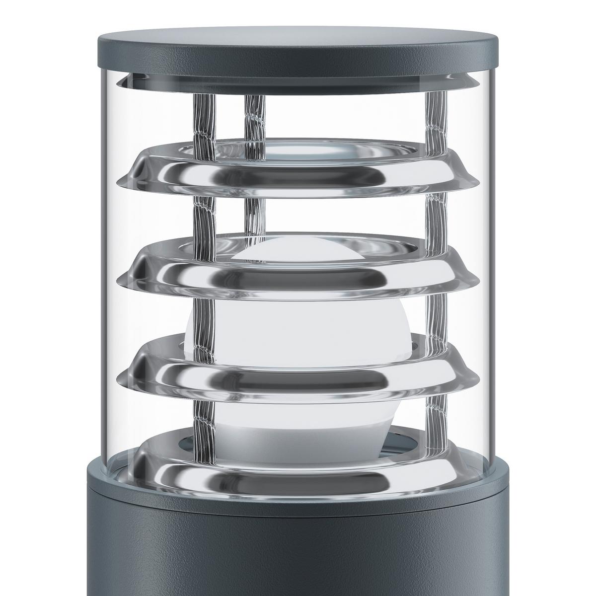 Wegeleuchte Bronx Grau max. 60 Watt - Grau, Trend, Metall (10.8/25cm) - MAYTONI