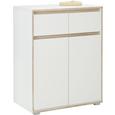 Komoda Pluto - bela/hrast sonoma, Moderno, leseni material (80/103/48cm) - Mömax modern living Komoda Pluto - bela/hrast sonoma, Moderno, leseni material (80/103/48cm) - Mömax modern living