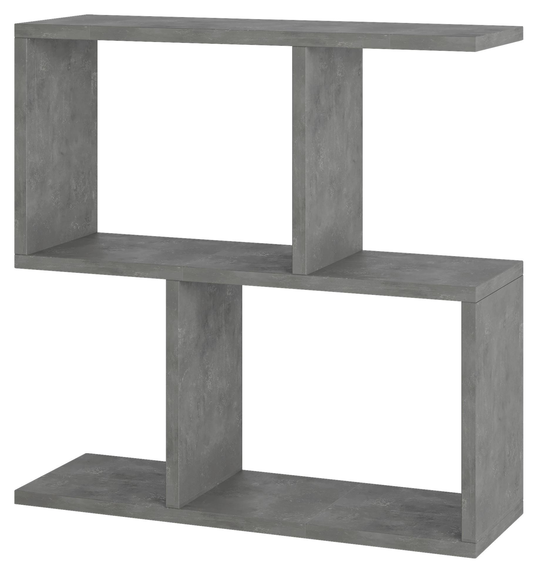 Beistelltisch Homemania ca. 60x20x60 cm Grau - Grau, Design, Holzwerkstoff (60/20/60cm) - Livetastic