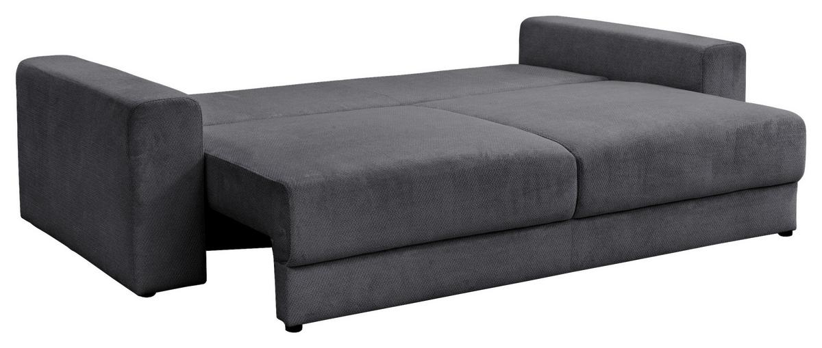 Mega Sofa Mega - crna/antracit, Trend, tekstil/plastika (255/94/126cm) - Luca Bessoni