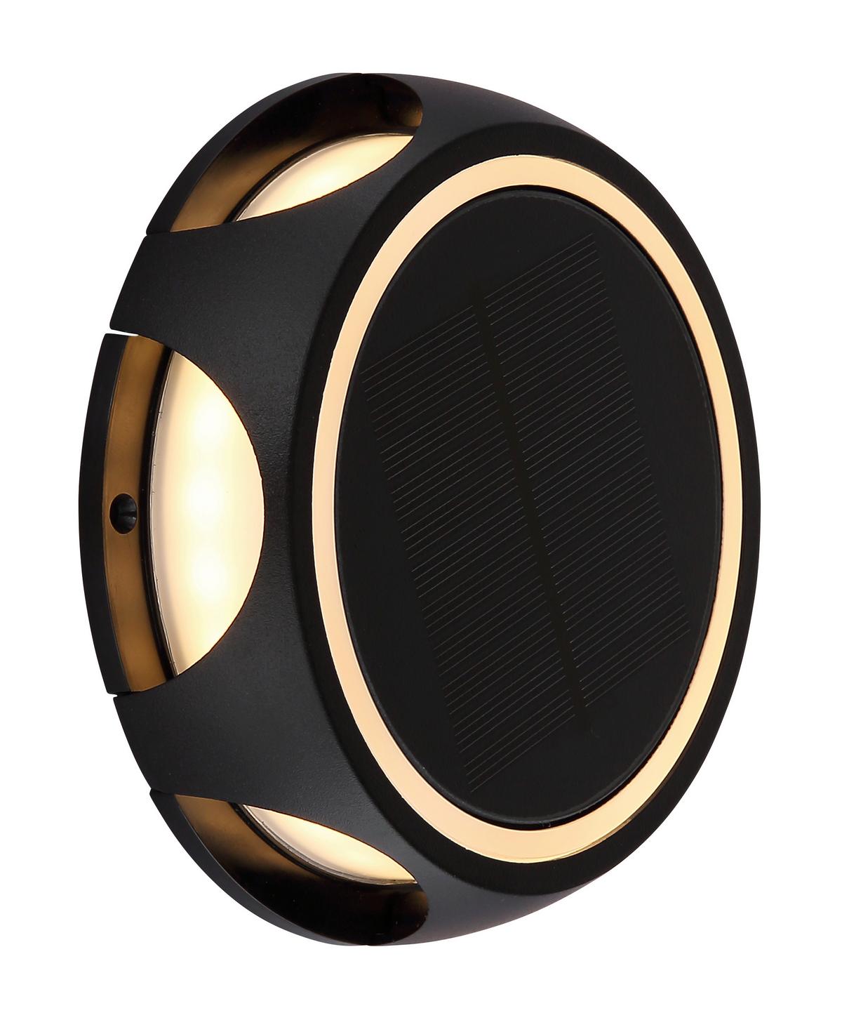 Solarleuchte 36506  Solar - Opal/Schwarz, Design, Kunststoff/Metall (14/3,6cm) - Globo