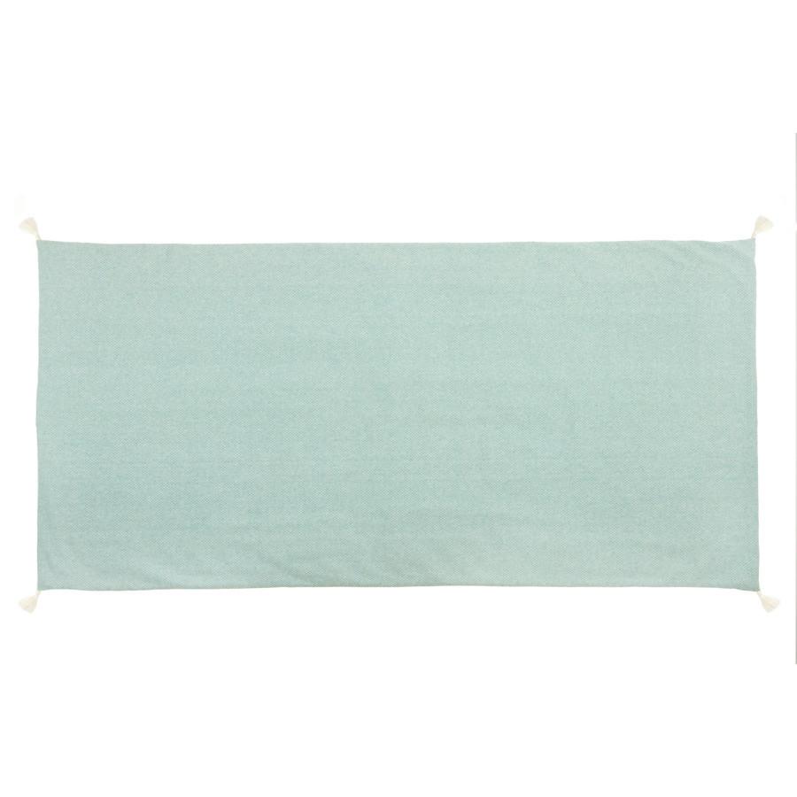 Strandmatte Dobby Türkis ca. 90x190cm - Türkis, Textil (90/190cm)