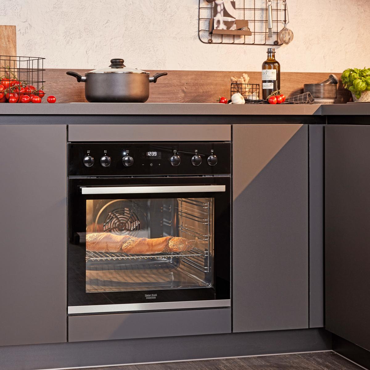Einbauküche IP3150 - Graphitfarben, MODERN, Holzwerkstoff (255/305cm) - Impuls