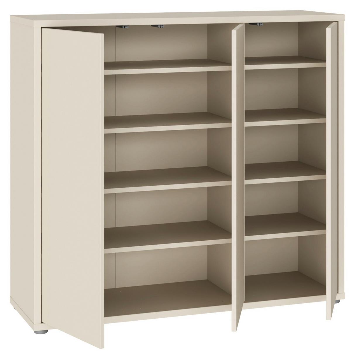 Dulap pentru pantofi ALICE SPRINGS - nisipiu, Modern, material pe bază de lemn (109,2/99,1/34,9cm) - Modern Living