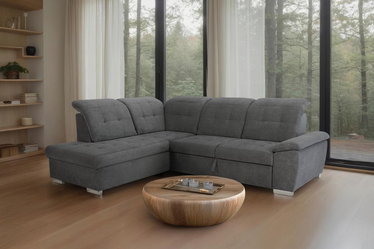 Coltar SPECTRUM - gri, Modern, lemn/metal (212/261cm) - Modern Living