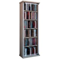 CD-Regal Classic in Eichefarbe, B: 31 cm - Eichefarben, KONVENTIONELL, Glas/Holzwerkstoff (31/92/18cm) - MID.YOU