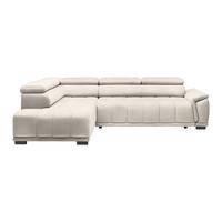 Kutna Garnitura Gremio - boje sedefa/crna, Moderno, tekstil/plastika (206/283cm) - Modern Living