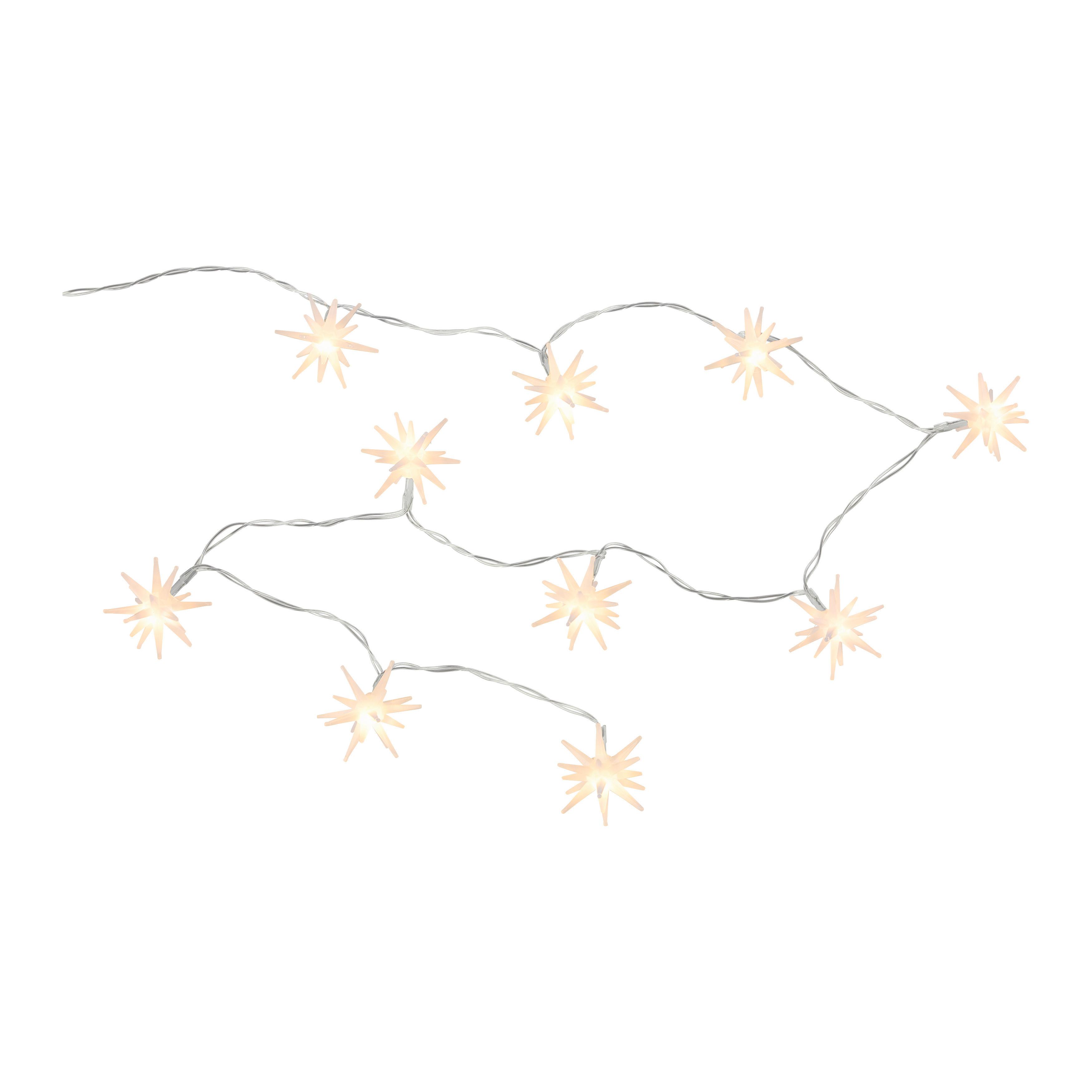 LED-Weihnachtsfigur Star Transparent - Transparent, KONVENTIONELL, Kunststoff (120cm) - Mömax