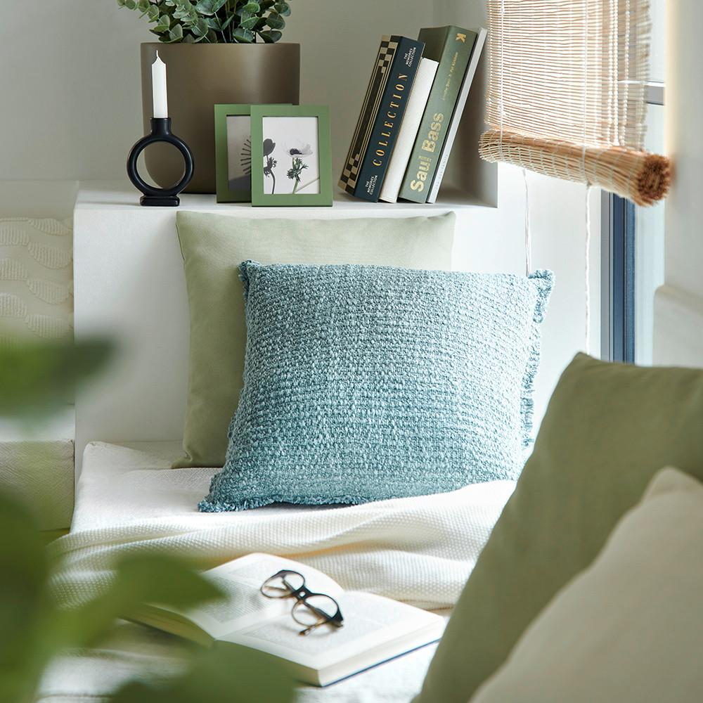 Zierkissen Mila Jade ca. 45x45cm - Grün, MODERN, Textil (45/45cm) - Modern Living