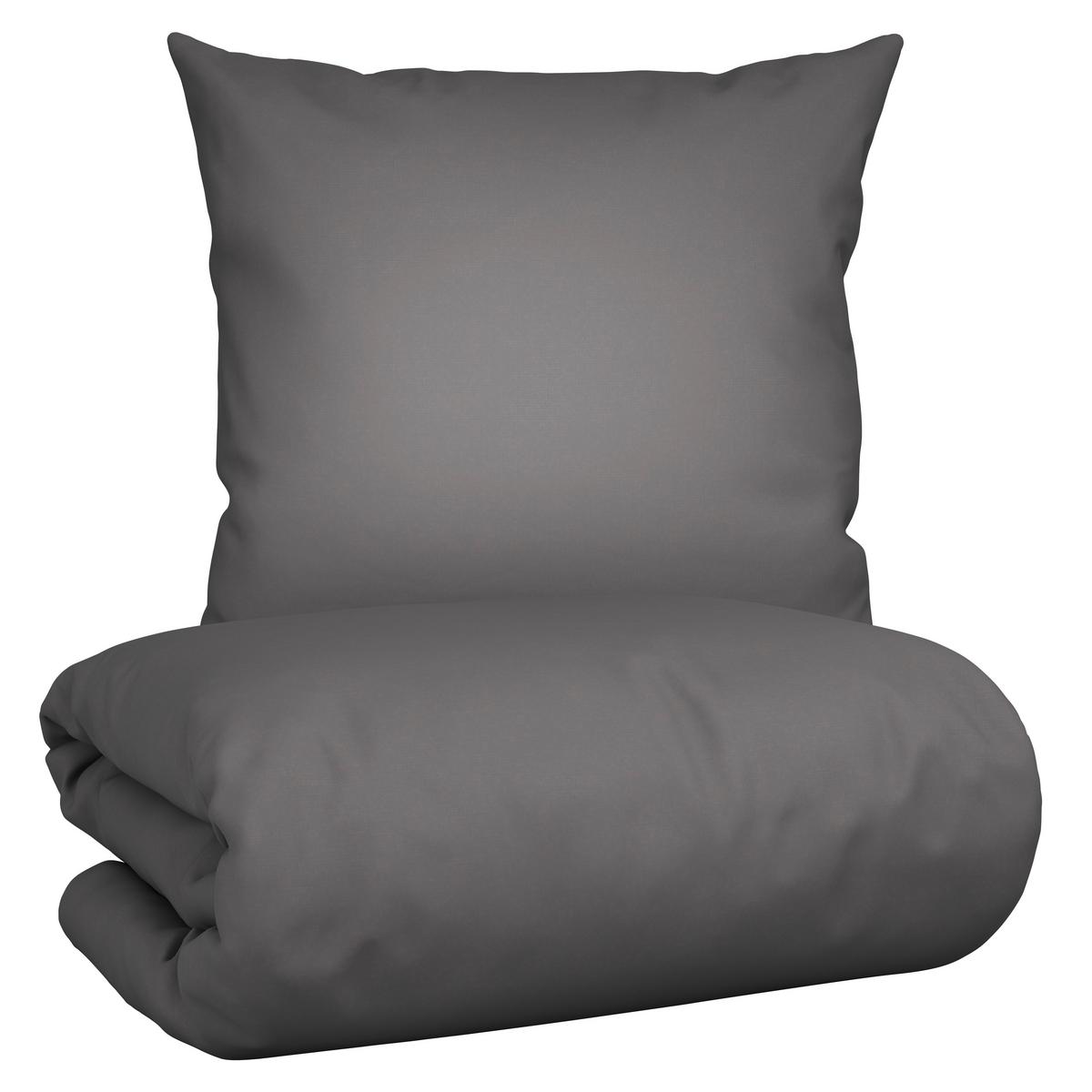 Bettwäsche Iris in Grau ca. 135x200cm - Grau, MODERN, Textil (135/200cm) - Modern Living
