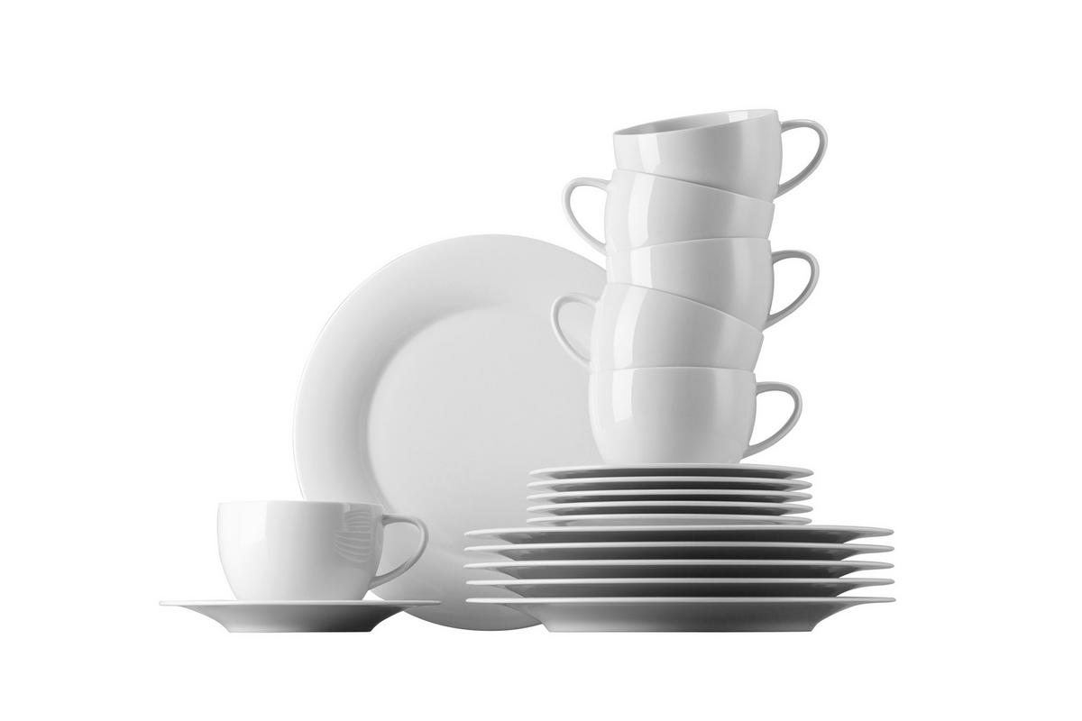 SERWIS OBIADOWO-ŚNIADANIOWY YONO NOVO ROSENTHAL - biały, Basics, ceramika (40/40/30cm) - Rosenthal