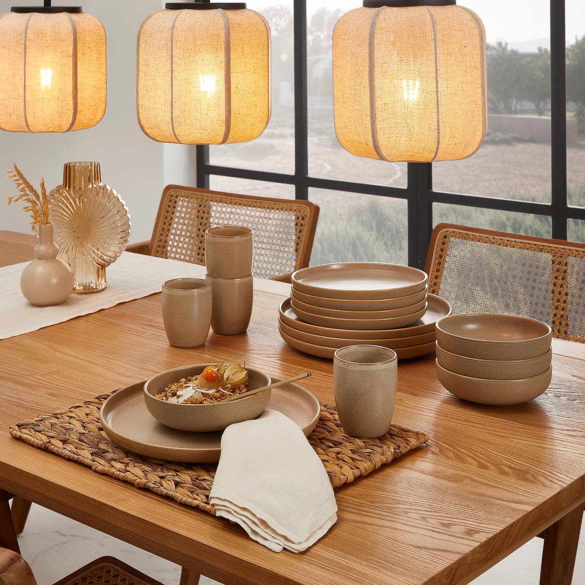 KOMBISERVICE 33075 - Sandfarben, Trend, Keramik (40,5/37/49,5cm) - Creatable