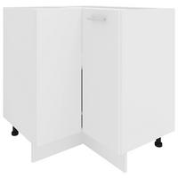 Kotna Spodnja Omarica Esilo, Bela - bela, Konvencionalno, kovina/leseni material (76/82/76cm) - MID.YOU