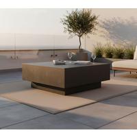 Loungetisch Tevere Schwarz - Schwarz, KONVENTIONELL, Stein (86/66/35.6cm) - Gardenson