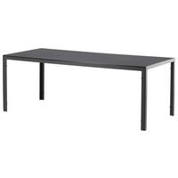 GARTENTISCH BREAK - Schwarz, KONVENTIONELL, Metall (205/90/73,5cm) - Gardenson