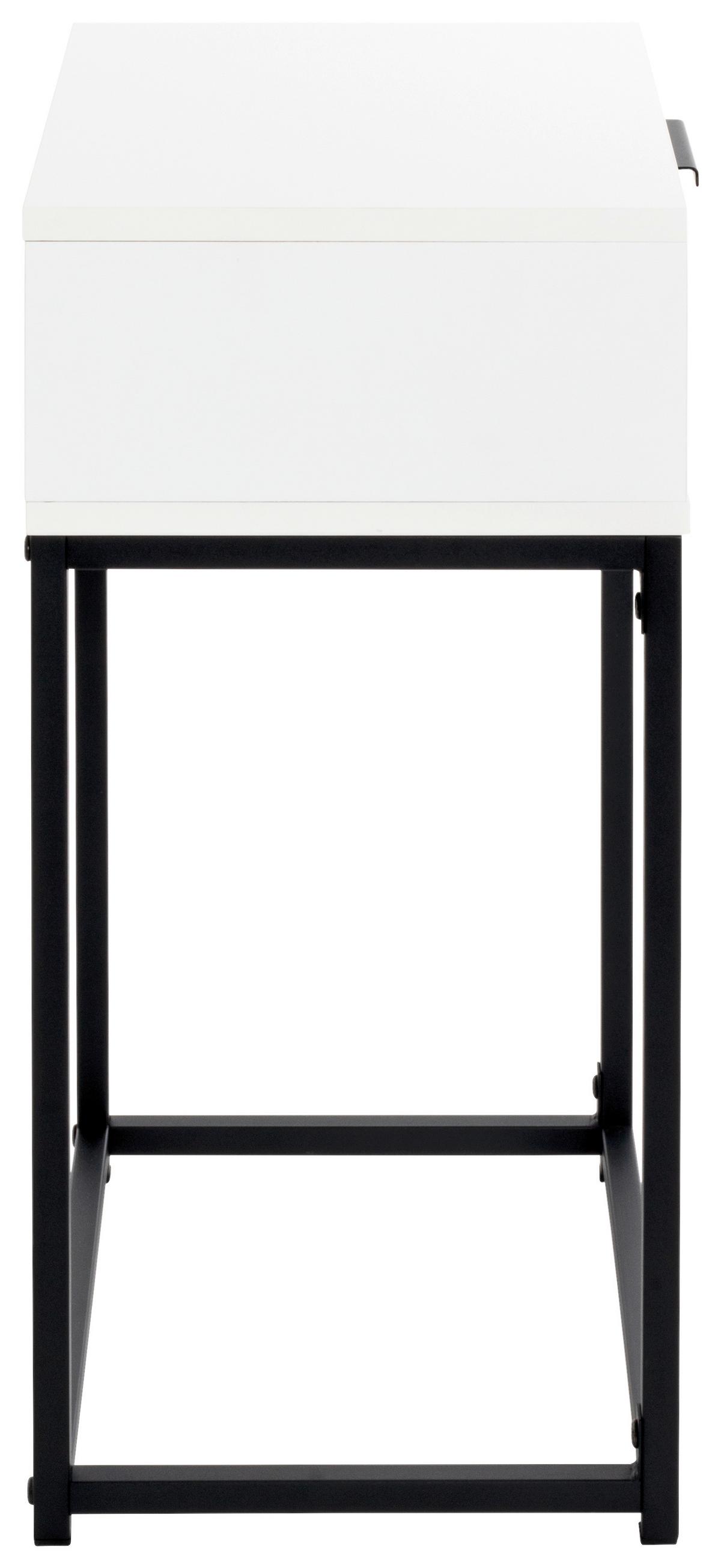 NOPTIERA ILVA - alb/negru, Konventionell, metal/material pe bază de lemn (40/60/28cm) - Mömax