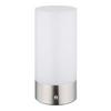 BORDSLAMPA KLEIN - opal/nickelfärgad, Klassisk, metall/plast (8,8/19cm) - Mömax