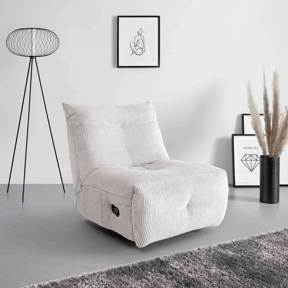 Relax Fotel Alura - krém, Modern, textil/fa (90/92/90cm) - Bessagi Home