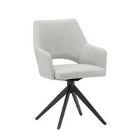 Stuhl Asher Grau - Schwarz/Grau, MODERN, Textil/Metall (54,5/85/61,5cm) - MID.YOU