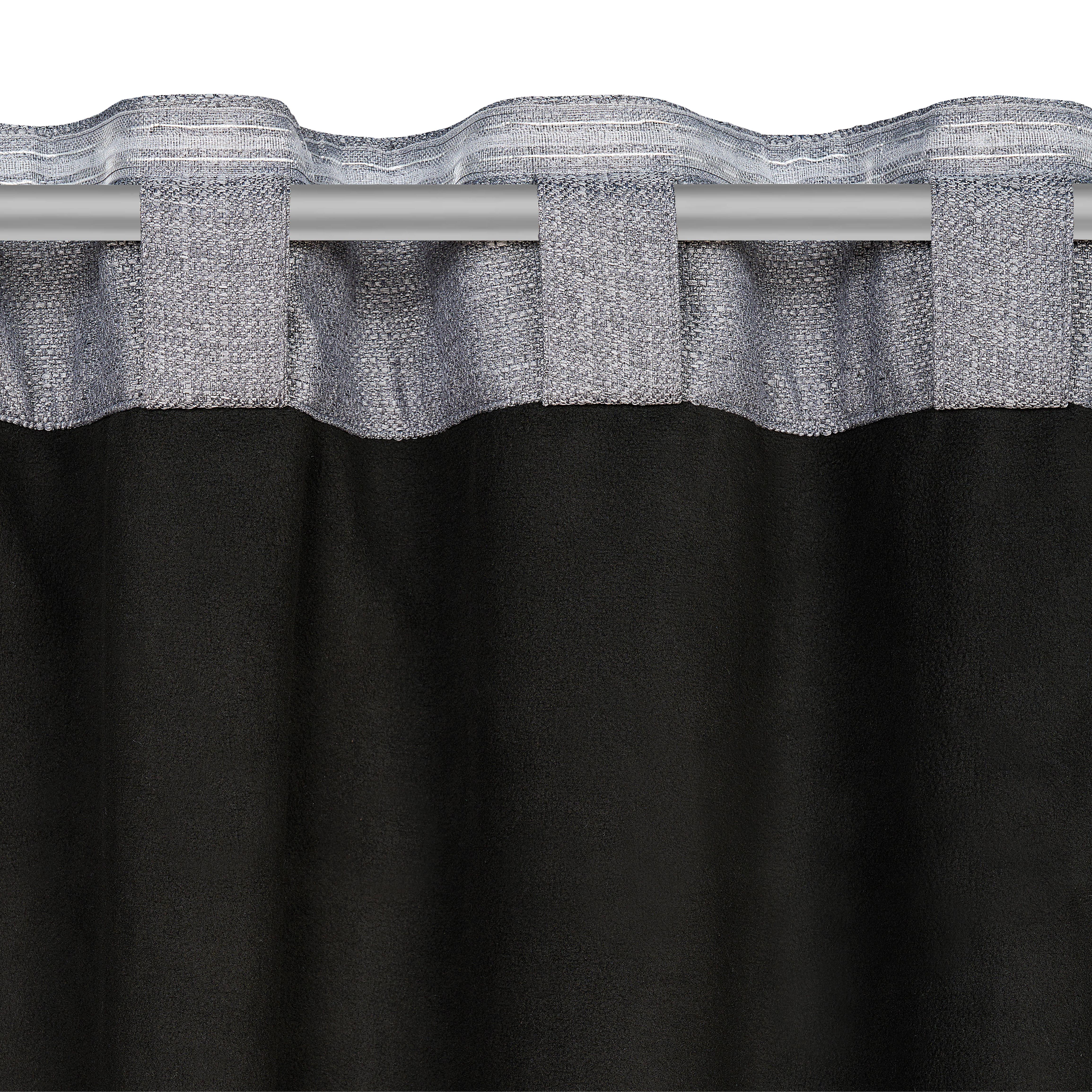 SOLSKYDDSGARDIN ALFI - antracit, Klassisk, textil (135/255cm) - Modern Living
