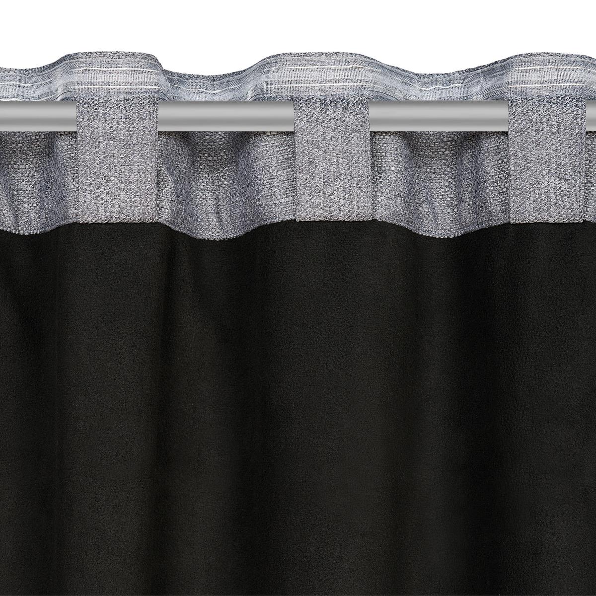 Thermo Függöny Alfi - antracit, Konventionell, textil (135/255cm) - Modern Living
