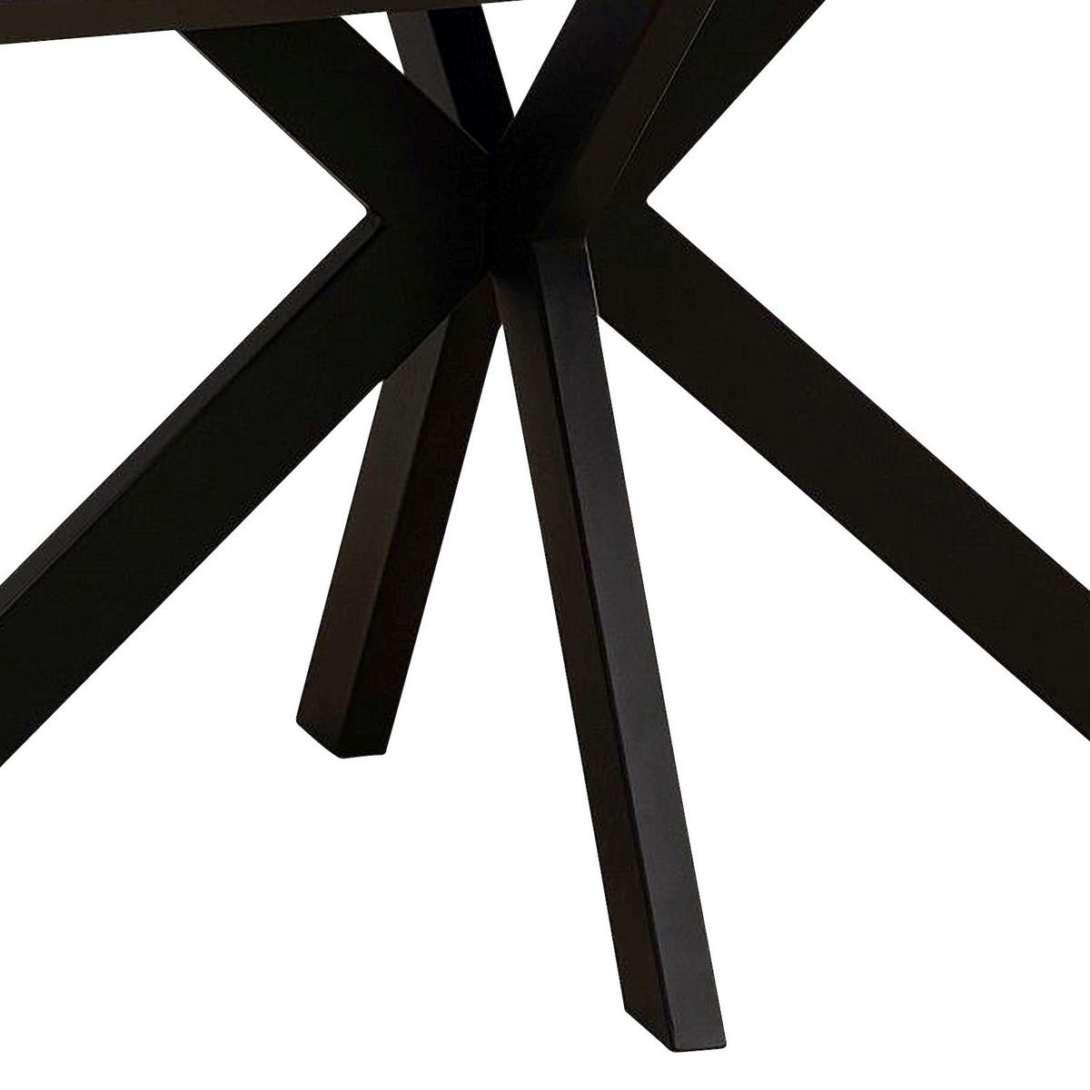 Jedilna Miza Steve 2, Črna, 140x90 Cm - črna, Moderno, kovina/leseni material (140/76/90cm)