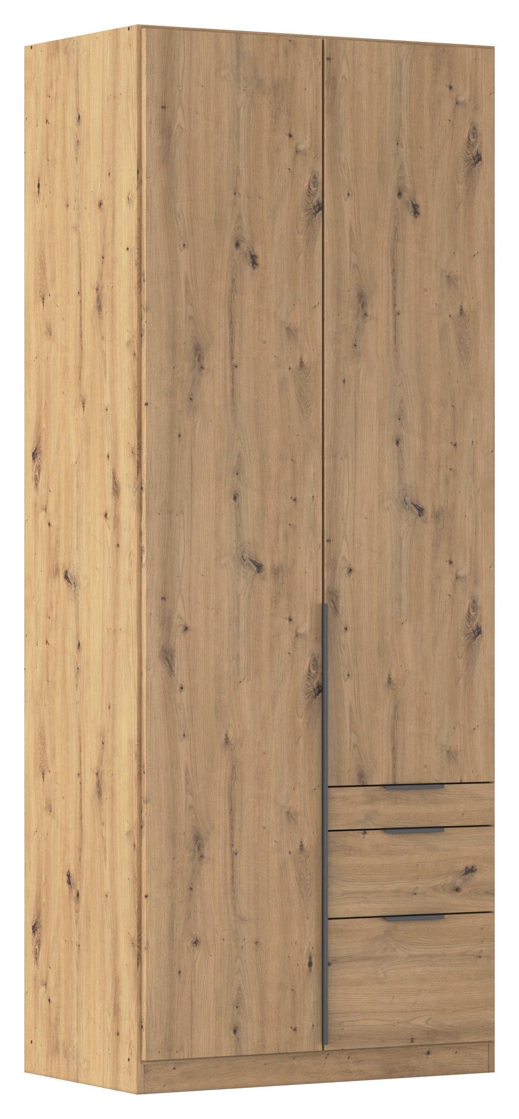 Ormar S Klasičnim Vratima Alabama - siva/hrast Artisan, Moderno, drvni materijal/metal (91/229/54cm) - Modern Living