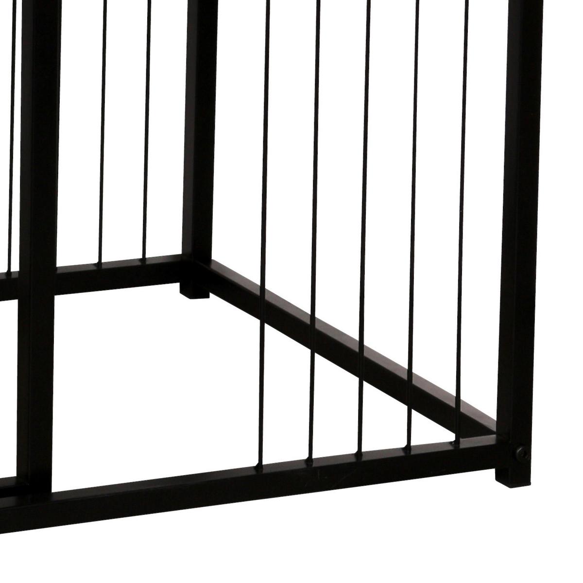 Set de mese auxiliare NEAPL - culoare natur/negru, Modern, metal/material pe bază de lemn (40-35/50-45/40-35cm) - Modern Living