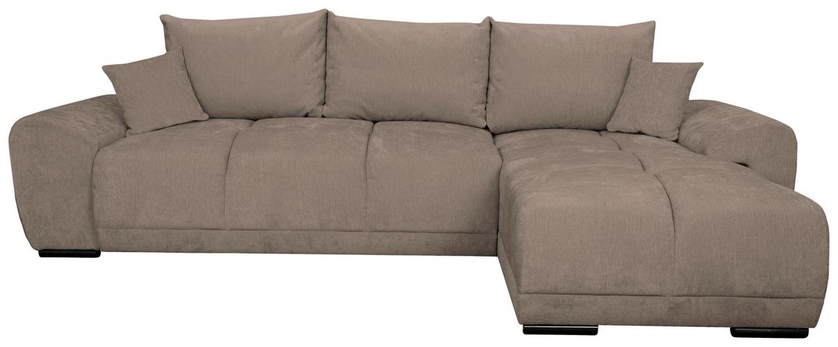 Kutna Garnitura Bonn - crna/taupe, Moderno, tekstil/plastika (296/182cm)