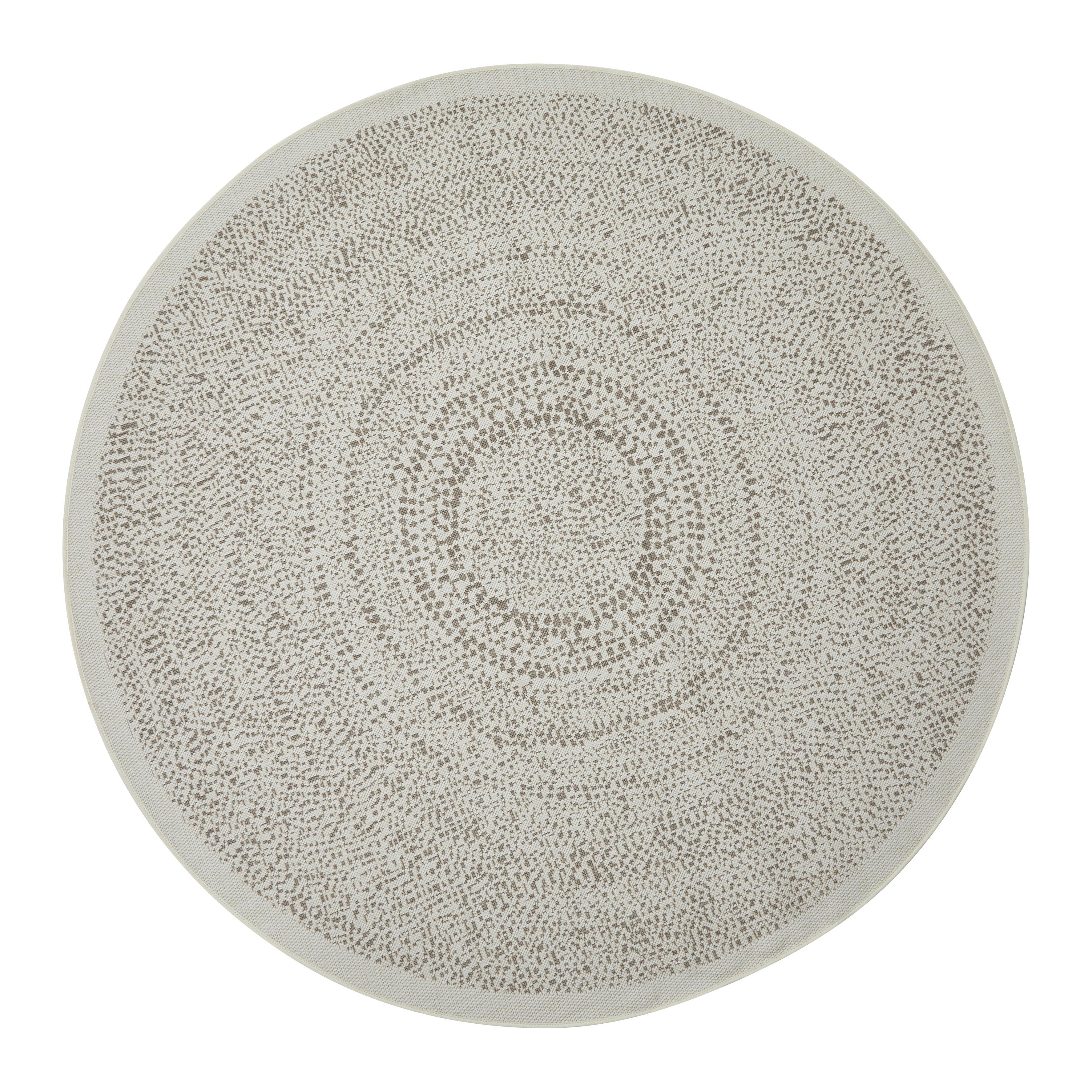 Covor cu țesătură plată Noah 2 - maro/alb, Modern, plastic (190cm) - Mömax