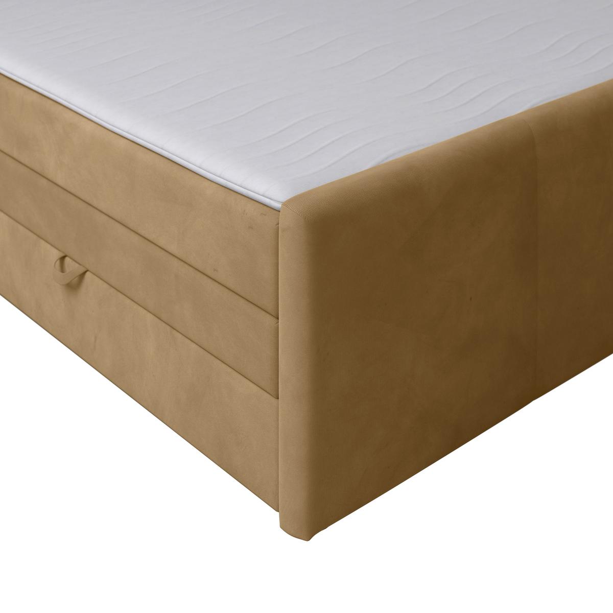 Boxspringbett Bologna ca. 180x200 cm Beige - Beige, MODERN, Holz/Kunststoff (180/200cm) - MID.YOU