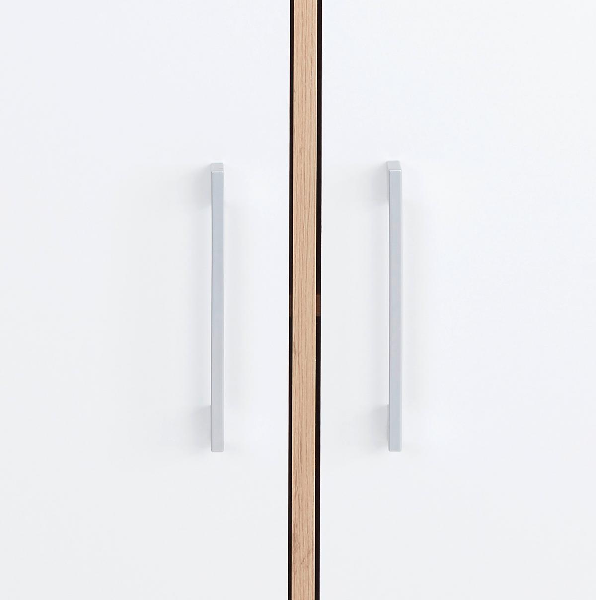 Regal Box - bijela/boje hrasta, Moderno, drvni materijal/plastika (75/205/40cm) - Modern Living