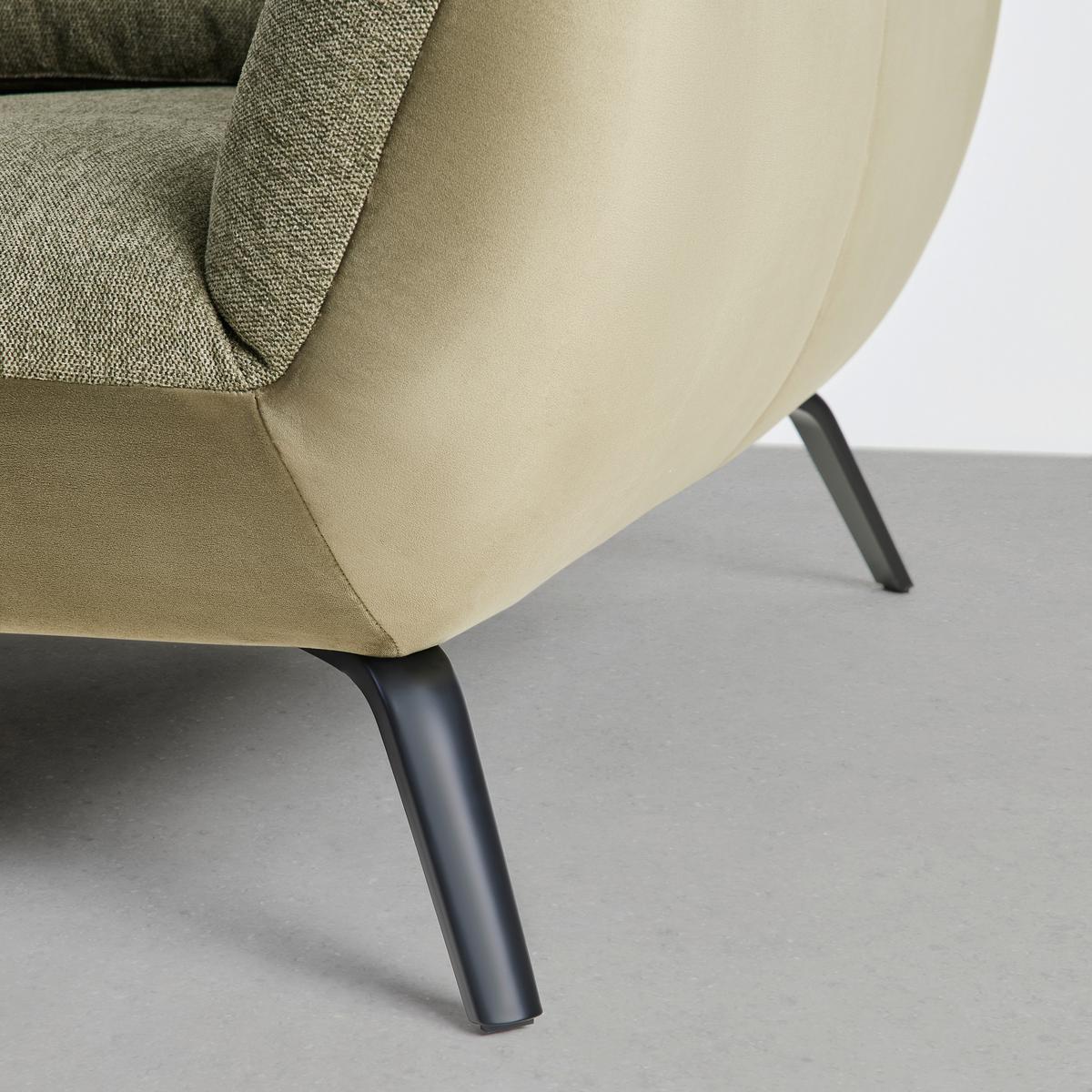 Sedežna Garnitura Trendy, Olivno Zelena - črna/olivno zelena , Moderno, kovina/tekstil (250/310cm) - Premium Living