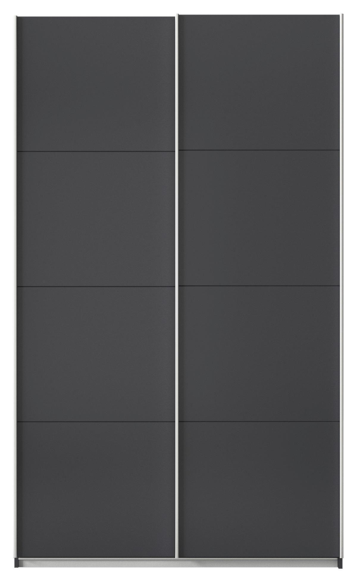Ormar S Kliznim Vratima Feldkirch - antracit/boje aluminija, Moderno, drvni materijal/metal (136/229/62cm)