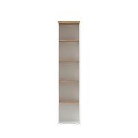 Regal Easy Office Eichefarben /Weiß Hochglanz - Eichefarben/Weiß Hochglanz, MODERN, Holzwerkstoff/Kunststoff (41/193/34cm) - Mömax