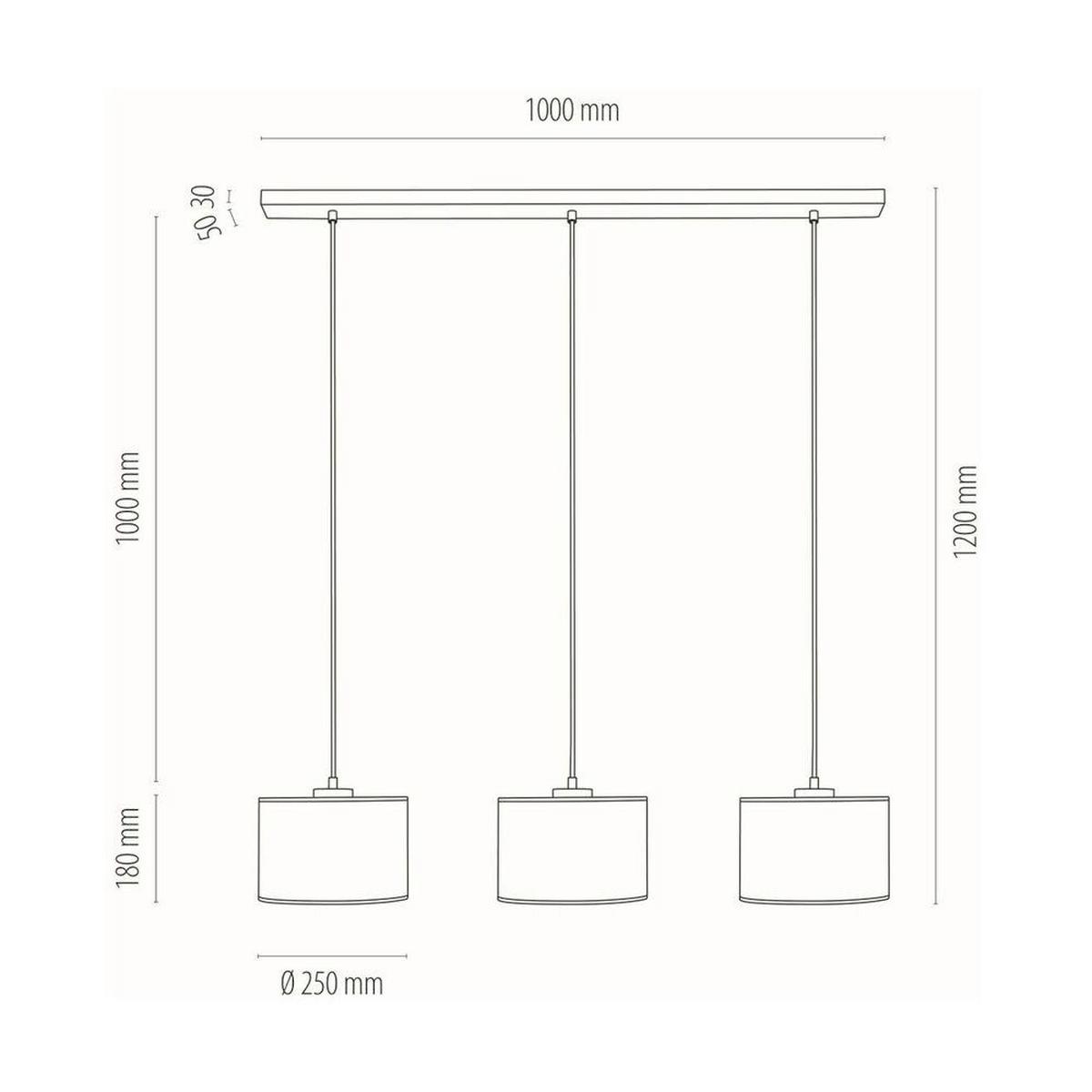 LAMPA WISZĄCA DOVE 16380374 - biały, Konventionell, drewno/tkanina (100/25/120cm)