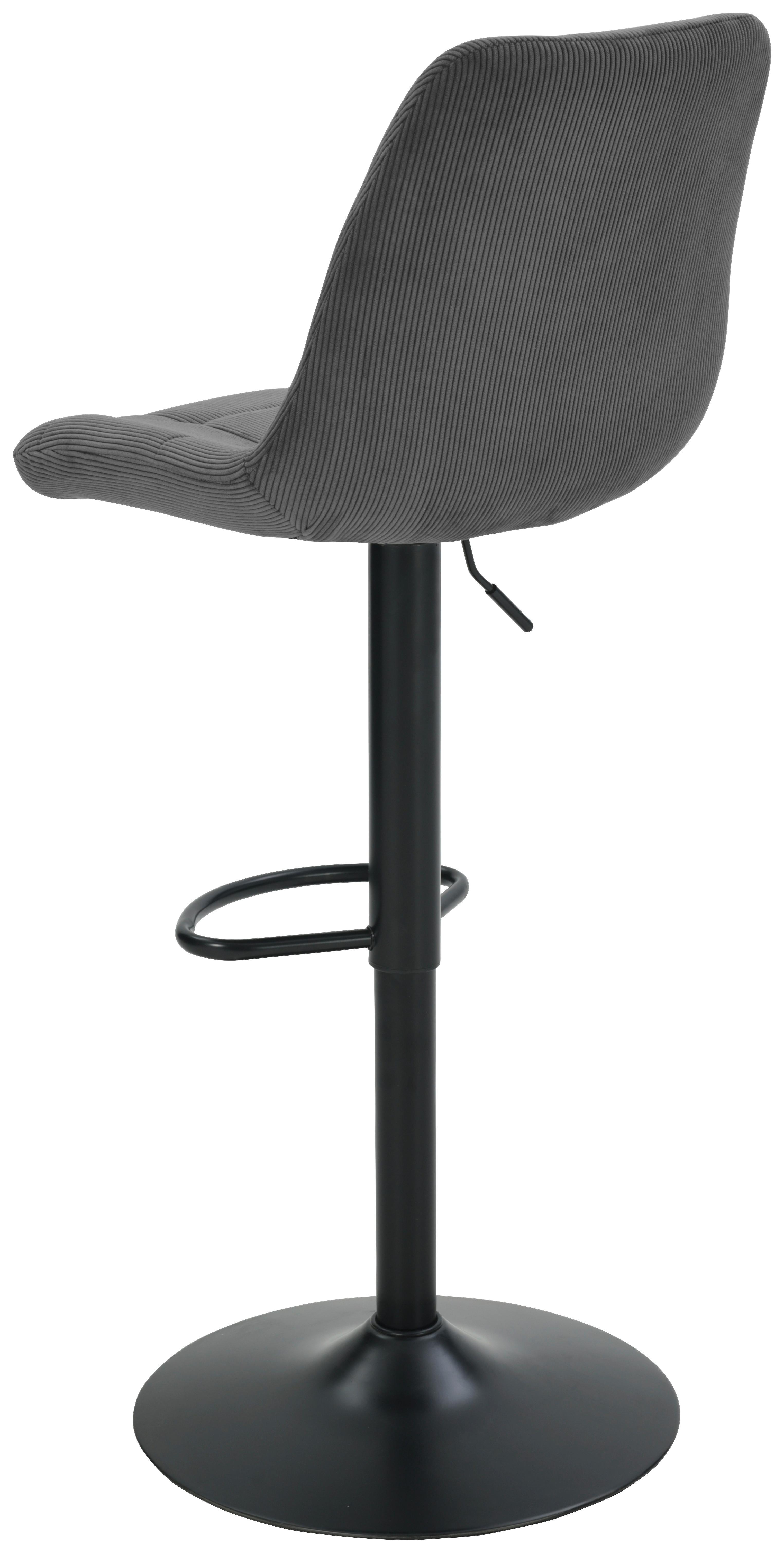 BARPALL NINO - grå/svart, Modern, metall/trä (46cm) - Mömax